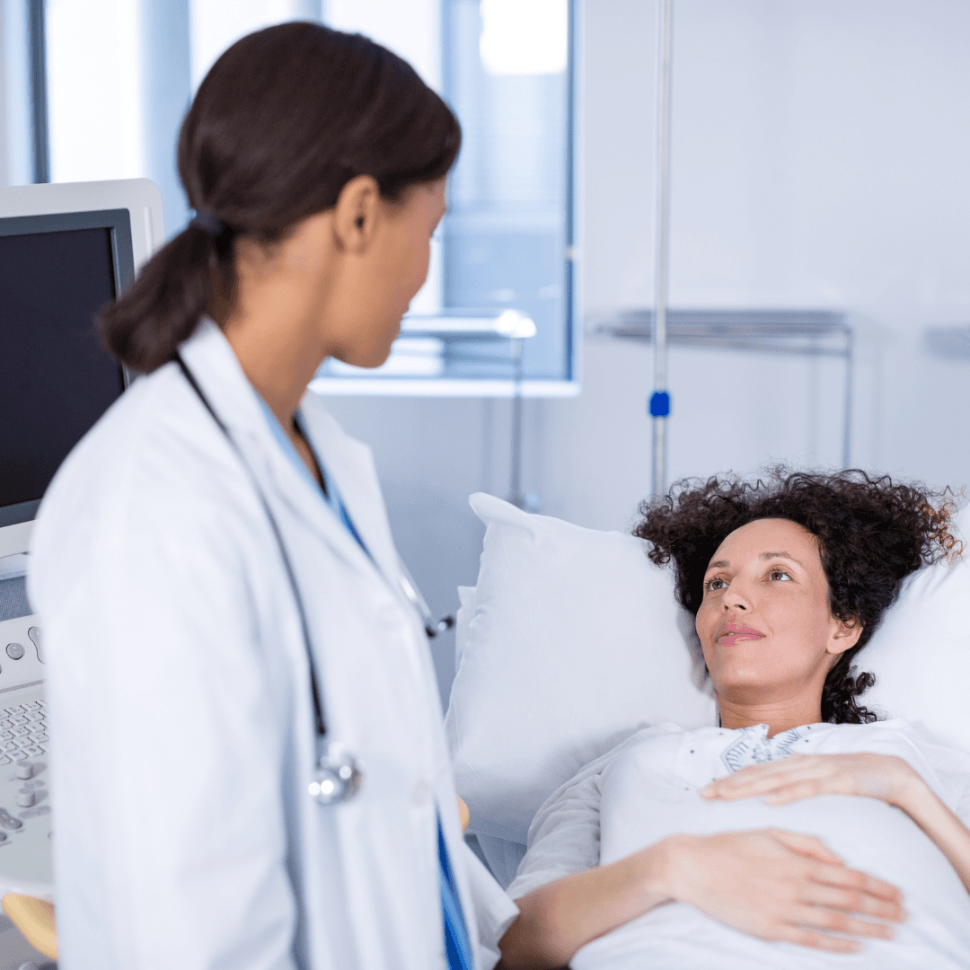 Healthcare professionals providing compassionate care for sufferers of hyperemesis gravidarum